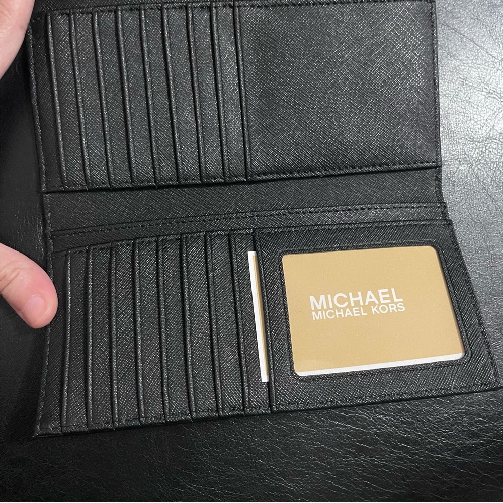 Michael Kors Black Leather Wallet - Picture 7 of 10